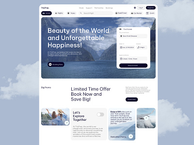 Landing Design for TripTrap Travel Agency ✈️