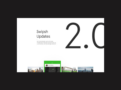 Swipsh - 2.0 clean design interface minimal screendesign typography ui ux webdesign website