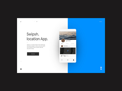 Swipsh - Intro clean design interface minimal screendesign typography ui ux webdesign website