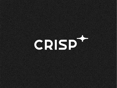 Crisp TV black brand clean design gray grey icon lettering logo modern pixl silas simple static tv white