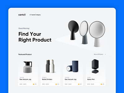 Cartcil - Price Comparison & Affiliate Theme affiliate colorful comparison creative design illustration minimal price tag ui ui design uicub uiux