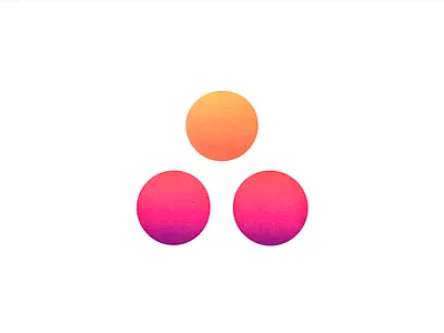 Sunset Asana logo screen print brand brand design color gradient illustration logo orange pink purple sun sunset symmetry