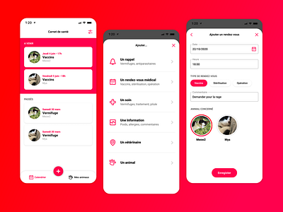 Mobile application health book for animals application design health healthcare interface mobile mobile app mobile app design mobile design pets sketch ui uidesign ux ux ui