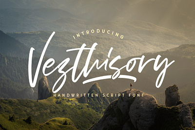 Vezthisory - Handwritten Font calligraphy casual classy elegant feminime handdrawn handlettering handwritten ligature logotype luxury modern signature stylish whimsical