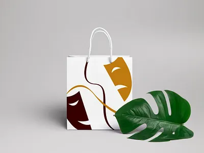 Pantomime Theater Corporate Identity Product bag bag design corporate branding corporate identity illustraion illustration art theatre theatres