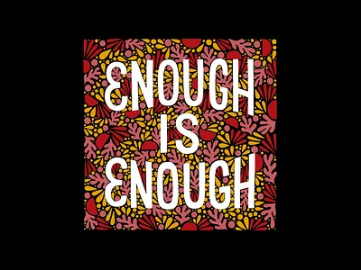 Enough is Enough #BLM design handlettering illustration ipad lettering letters procreate type typography