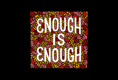 Enough is Enough #BLM design handlettering illustration ipad lettering letters procreate type typography