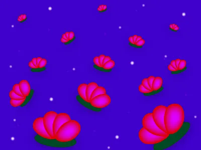 lotus colors design dreamy flowers graphic illustraion nature stayhome