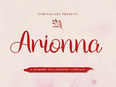 Arionna - Modern Calligraphy Font calligraphy casual classy elegant feminime handdrawn handlettering handwritten ligature logotype luxury modern signature stylish whimsical