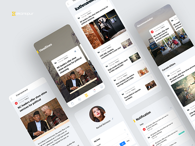 Ekantipur App adobe xd branding design ekantipur ekantipur app mobile mobile app mobile ui ui ux