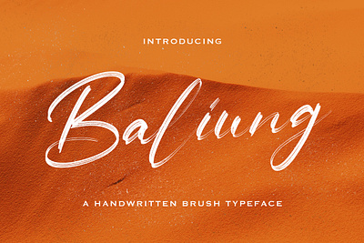 Baliung - Handwritten Font calligraphy casual classy elegant feminime handdrawn handlettering handwritten ligature logotype luxury modern signature stylish whimsical