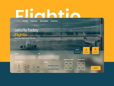 Flight Agency blue design flight flight agency flight booking flight booking website flight search flight ticket landing page ui ux web design web ui ux website design webui webuiuxdesign yellow