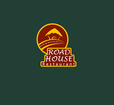 road house logo idea art logo branding design house logo illustration logo logo design logo designer logo simple logos logotype rain raod logo vector logo vectorart