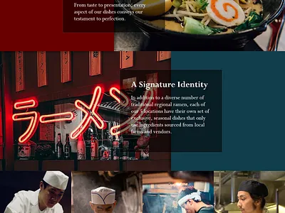 Ramen Restaurant Page Concept food ux design web design