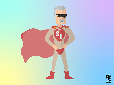 Superhero Stan Lee cartoon character character character design enhanced ape illustration illustrator stan lee