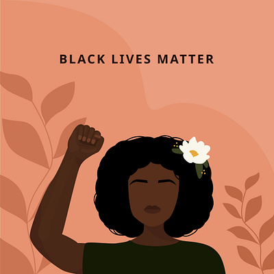 Black Lives Matter Illustration art black lives matter blm design digitaldesign drawing flat illustration graphic design graphics illustration illustrator vector