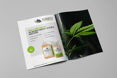 Cannabis Pesticide Ad agriculture branding cannabis cannabis design design layout marketing