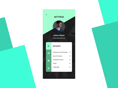 Mobile App Settings 007 challenge daily ui daily ui 007 dailyui dailyui007 design ui