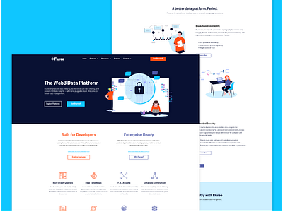 Fluree- Website Design & Re-Branding branding design layout typography ui ux website