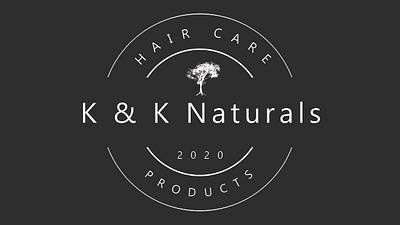 KNKNaturals copy design hairproduct logo smallbiz tree