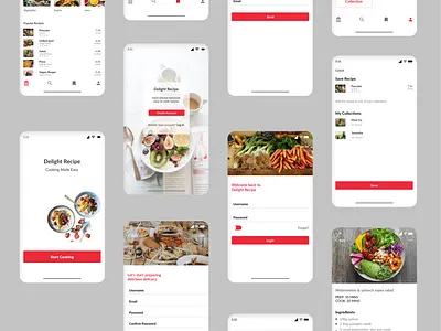 Recipe App figma unsplash