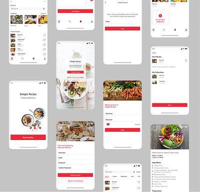 Recipe App figma unsplash