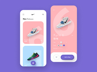 Nike Store App Design app design clean creative design ecommerce fashion ios minimal mobile app nike online shop online store payment product design shoes shopping app simple sneakers ui ux