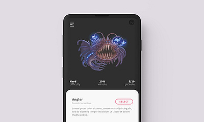 Cosmic Encounter app ui webdesign