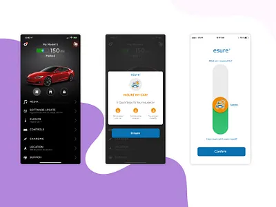 Esure - Insurance app branding insurance ui ux