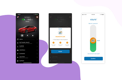 Esure - Insurance app branding insurance ui ux