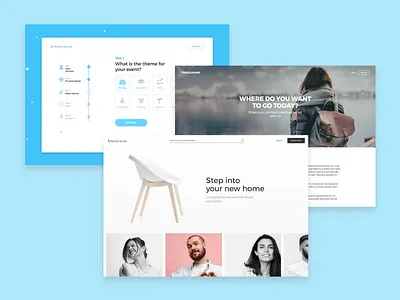 Interactive web designs made with Justinmind minimalist ui ui design ui ux design interaction design ux ux design web design