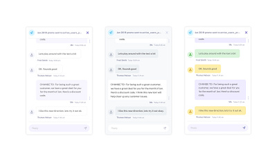 Add a note visual design alternatives product design ui ux visual design