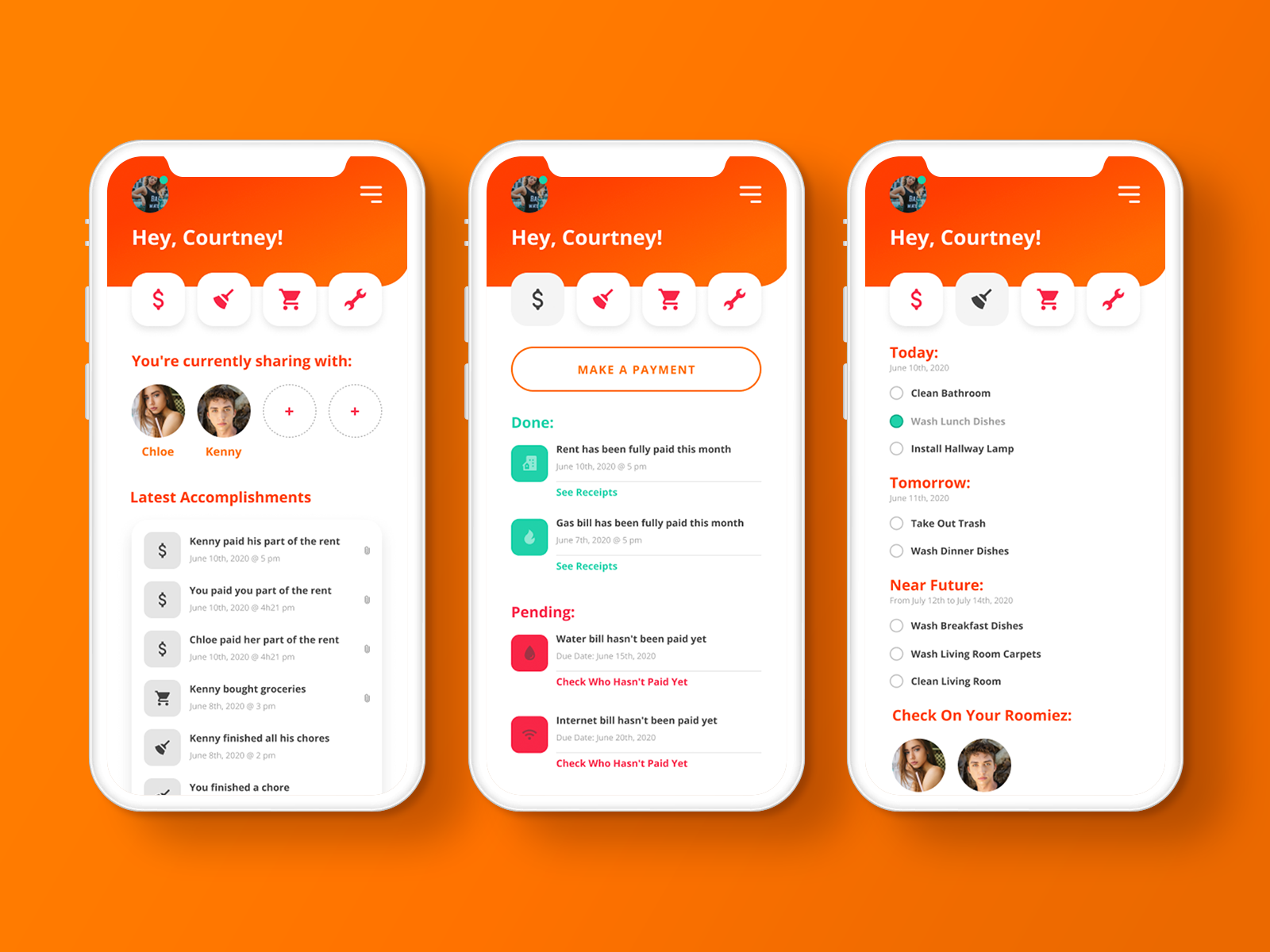 Example of Roomate App Concept