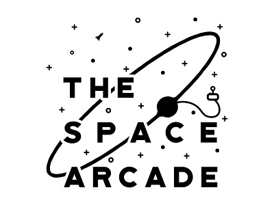 Daily Logo Challenge #50 -The Space Arcade arcade branding daily logo daily logo challenge daily logo design dailylogochallenge dailyui design logo space the space arcade