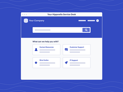 Hipporello Service Desk Illustrations board desk forms illustraion portal service desk skeleton trello