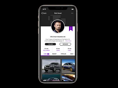 User profile dailyui006