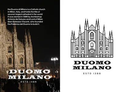 Duomo Milan Logo / illustration art artist artwork brand identity design design art designer designer logo designs identity identity designer illustration illustration art illustrations illustrator logo logo design logodesign logos logotype