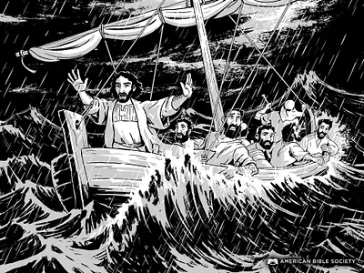 Peace, Be Still anxiety bible coronavirus covid drawing illustration photoshop storm