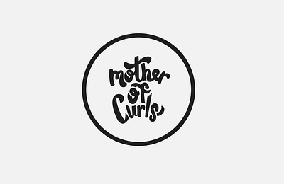 Mother Of Curls | cut brand design hairstylist logo logo design type logo vector