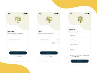 Login screen app branding dashboad illustration ui ux