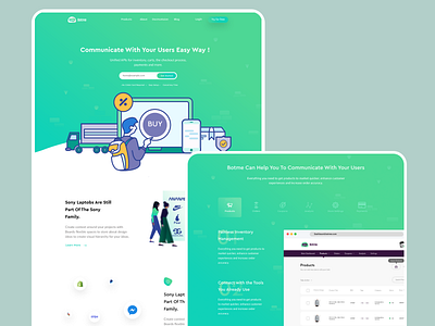 BOTME V1 | Online chatbots SAS Builder business chatbot dashboard design illustration interface landingpage marketing modern sas ui ux website