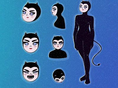 Creature of the night 2d cartoon cartoon character cartoon illustration cat character characterdesign cute girl illustration illustrator night procreate stars