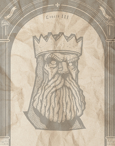 DEAD KINGS: Edward III ancient art art history braveheart british cathedral chess england france gothic louvre medieval paris portrait print warrior