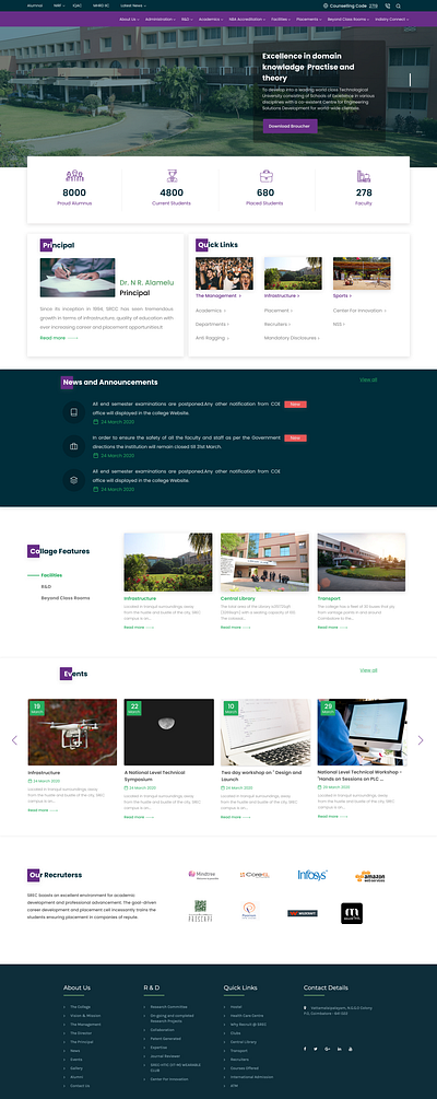 Education website app branding dashboad design ui ux web