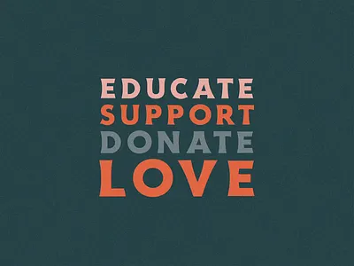Educate Support Donate Love bekind blacklivesmatter charleston donate educate gif illustration lettering love nojusticenopeace support typography