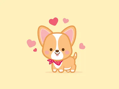 Cutie Pup character design cute illustration jerrod maruyama kawaii