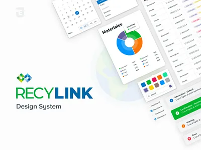 Recylink Design System buttons card design design system form input system ui ui design ux