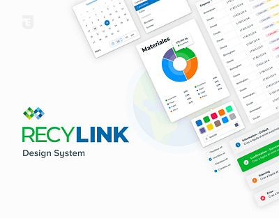 Recylink Design System buttons card design design system form input system ui ui design ux