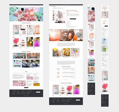Party E-commerce design ecommerce party ui website