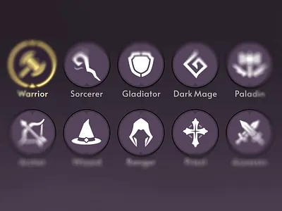 Fantasy RPG Role Icons asset fatasy game icons layerlab role rpg